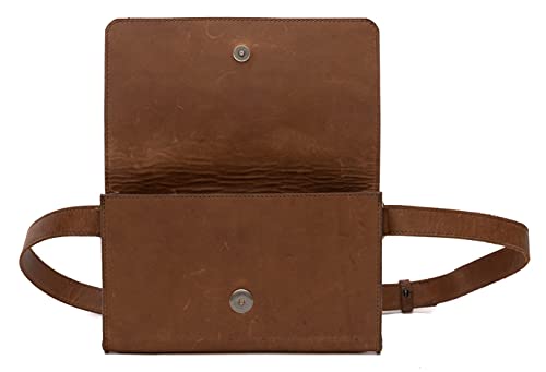 Moore and Giles Reclaimed Leather Heirloom Oak Hip Bag