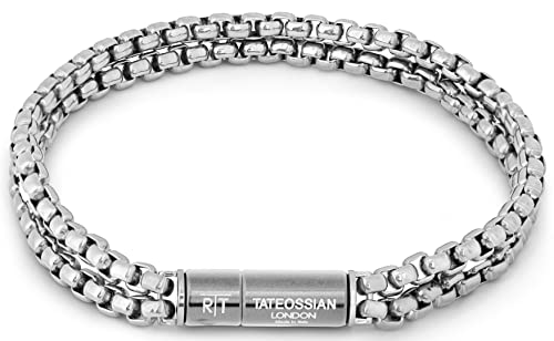 Tateossian Mens Bracelet, #BL4307 - Electric Silver – Harling's Jewellers