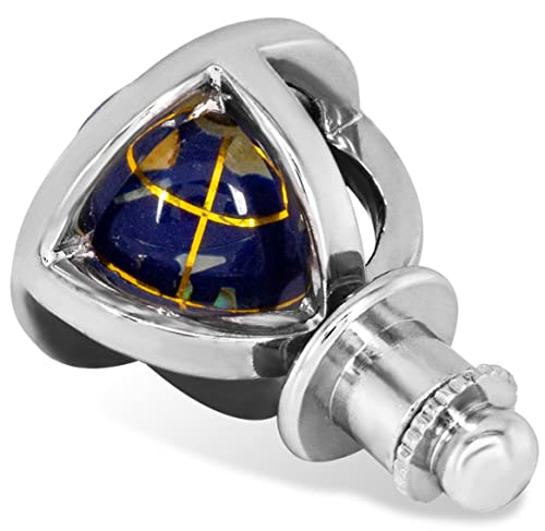 Tateossian Men's Sterling Silver Globe Cage Tie Pin