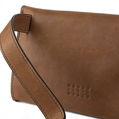 Moore and Giles Reclaimed Leather Heirloom Oak Hip Bag