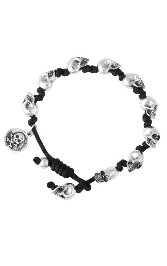NEW STARS Men's Sterling Link Bracelet With Star Clasp by King