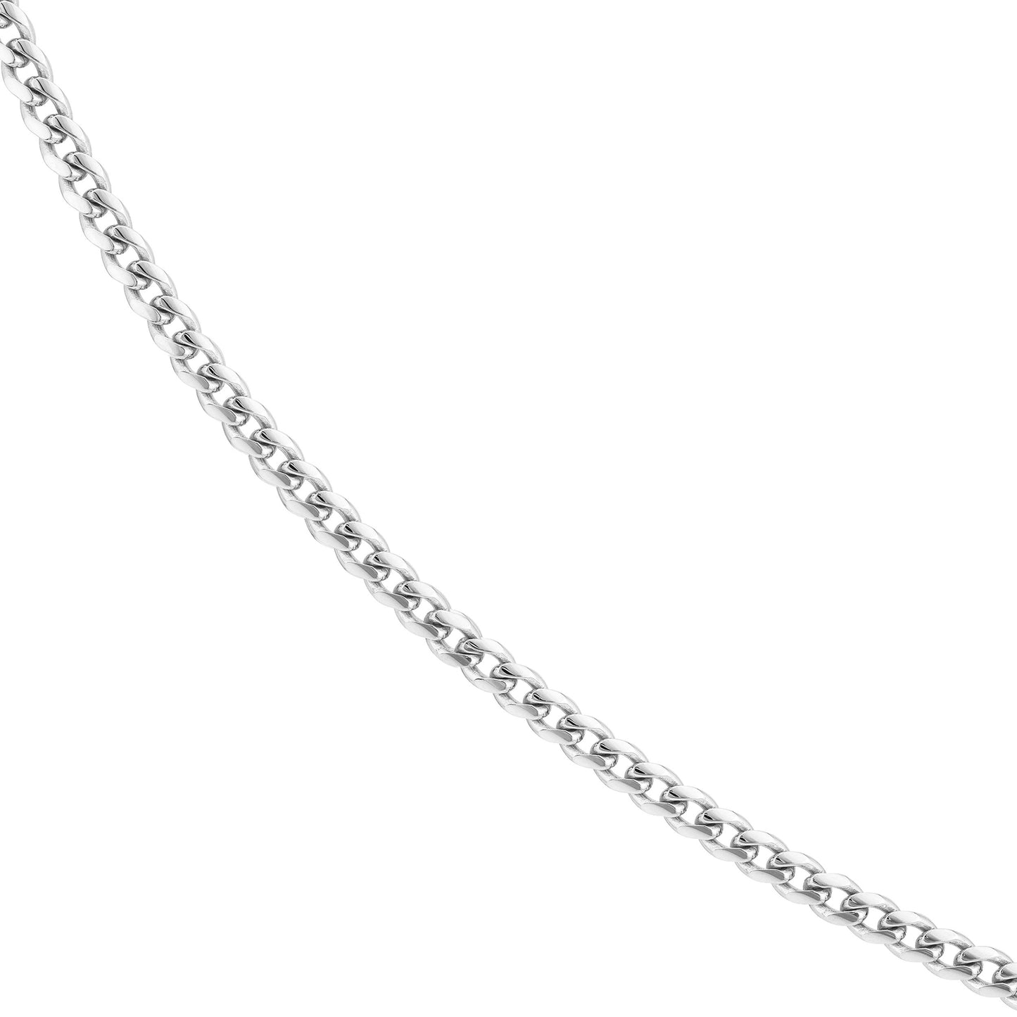 Sterling Silver Miami Cuban Chain Link Necklace, 24 Inches, 5mm