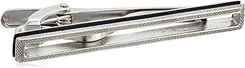 Tateossian Signature Sterling Silver Tie Clip, Open Center, Diamond  Pattern, 50mm