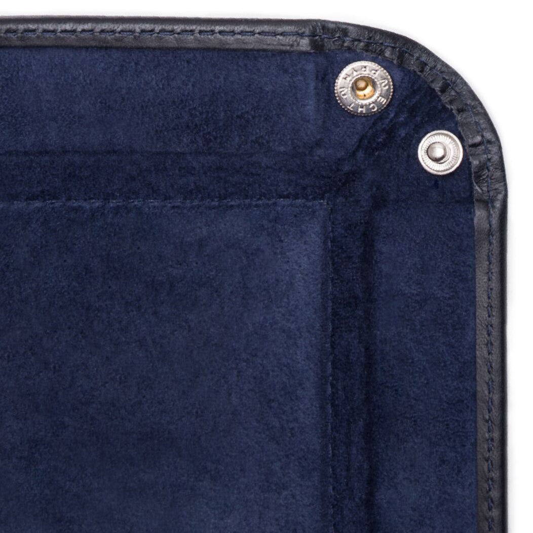 Ettinger Lifestyle Collection Leather Travel Tray, Navy