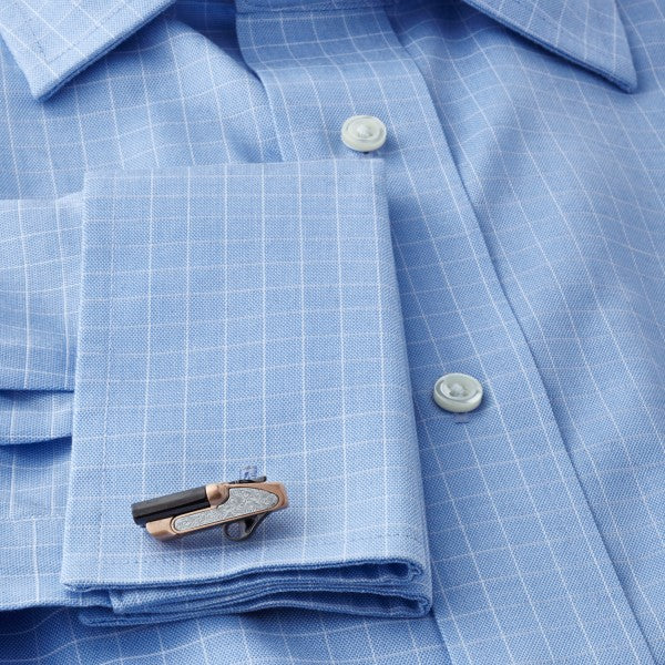 Deakin and Francis Shotgun Cufflinks, Rose Gold and Black Rhodium