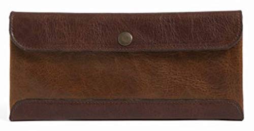 Moore and Giles Smith Travel Envelope Titan Milled Brown and Honey
