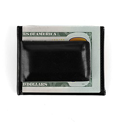 Leather Magnetic Money Clip Wallet