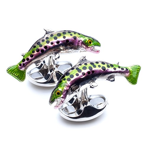 Deakin and Francis Men's Trout Fish Cufflinks
