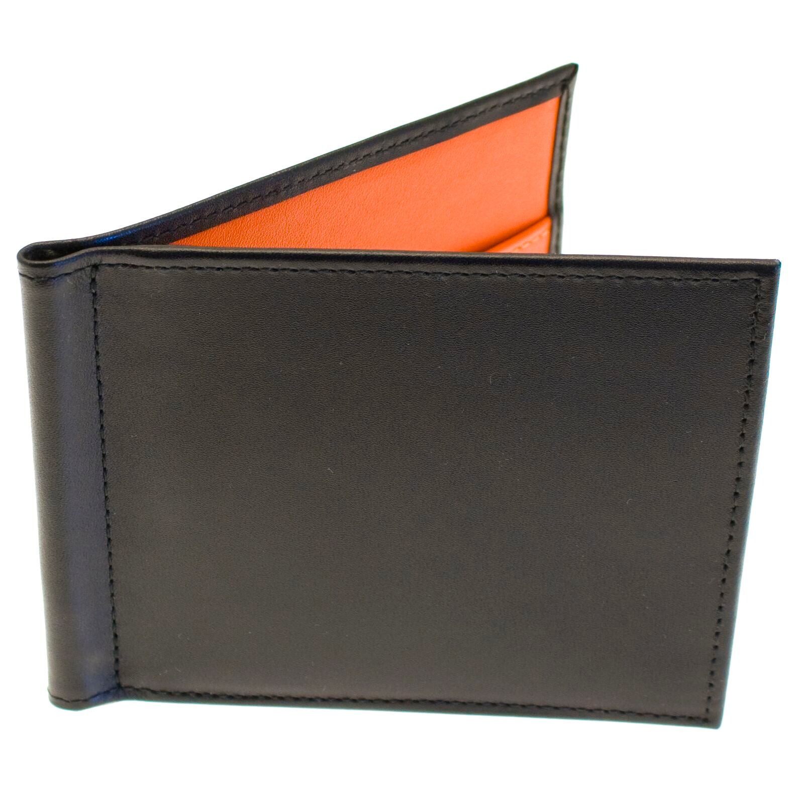 Ettinger Black and Orange Leather Wallet Sterling  Collection