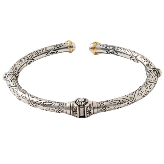 Konstantino Sterling Silver & 18K Gold Bracelet, Delos Collection