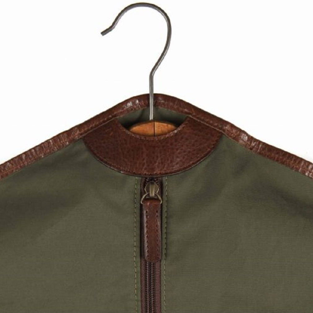 Moore & Giles Holton Garment Sleeve in Ventile Olive Green