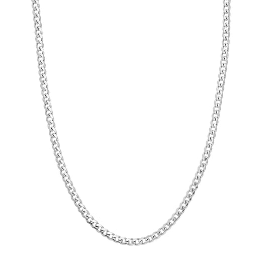 Sterling Silver Miami Cuban Chain Link Necklace, 24 Inches, 5mm