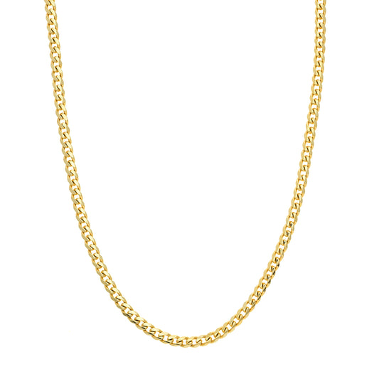 14k Gold Cuban Chain, Miami Cuban Link Chain Necklace,  22 inch, 24 inch, 26 inch, 7.30 MM