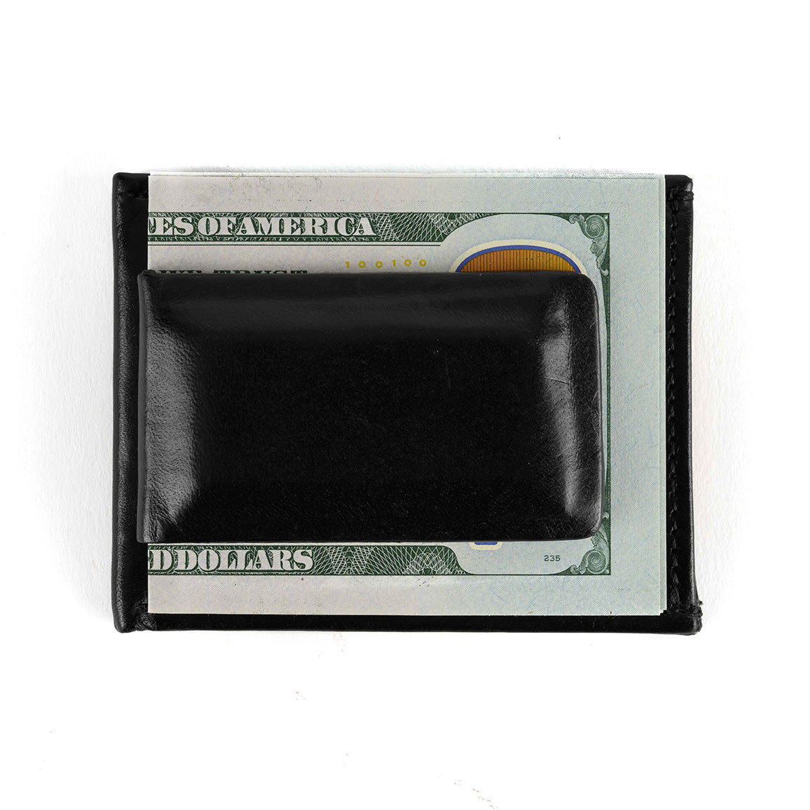 Moore and Giles Non Stitch Magnetic Money Clip in Brompton Black