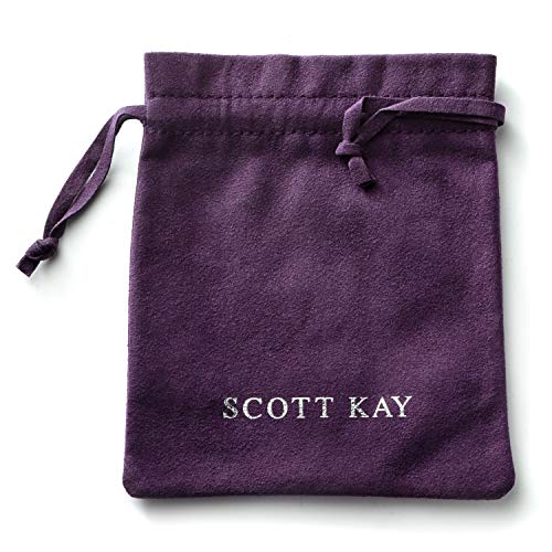 Scott Kay Sparta Black Sapphire Cross Pendant For Men on 26" Easewear Box Chain