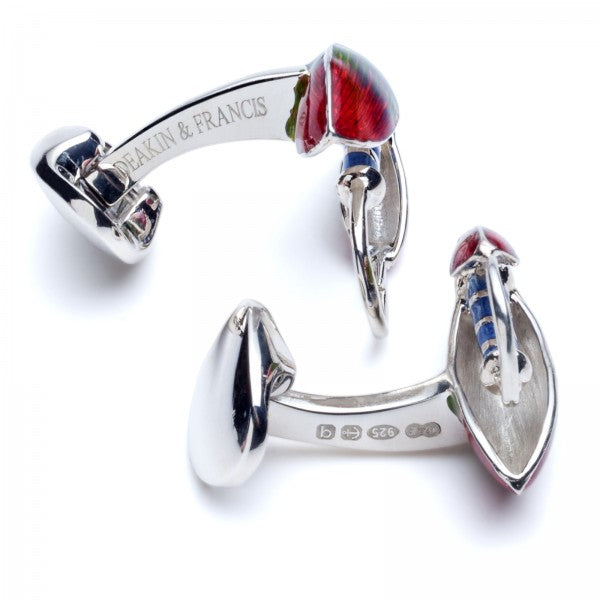 Deakin and Francis Sterling Silver Fly Fishing Cufflinks