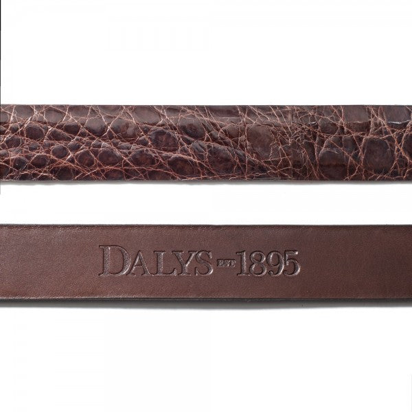 Dalys 1895 Brown Alligator Belt