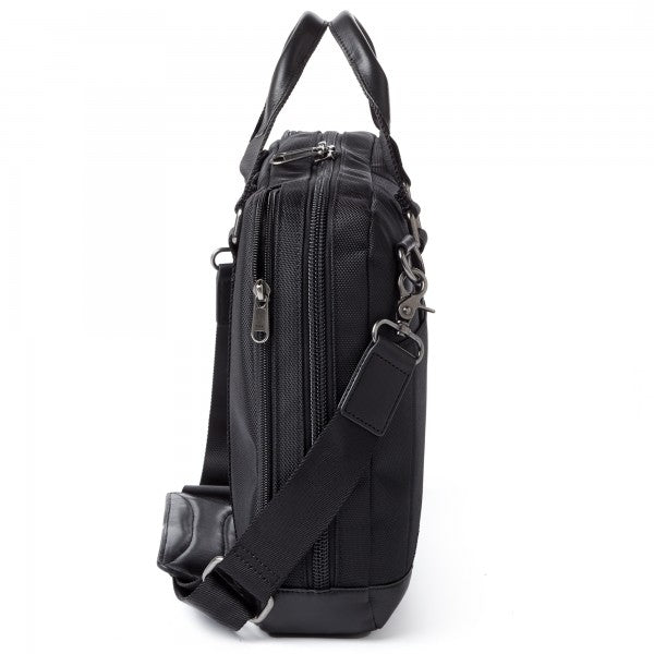 Ballistic Nylon and Leather Men's Concealed Carry Bag