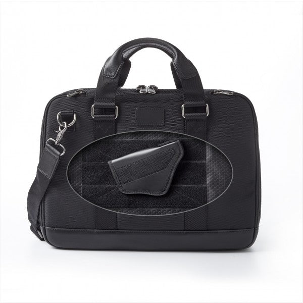 Ballistic Nylon and Leather Men's Concealed Carry Bag