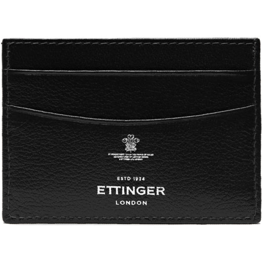 Ettinger Capra Flat Card Case, Black