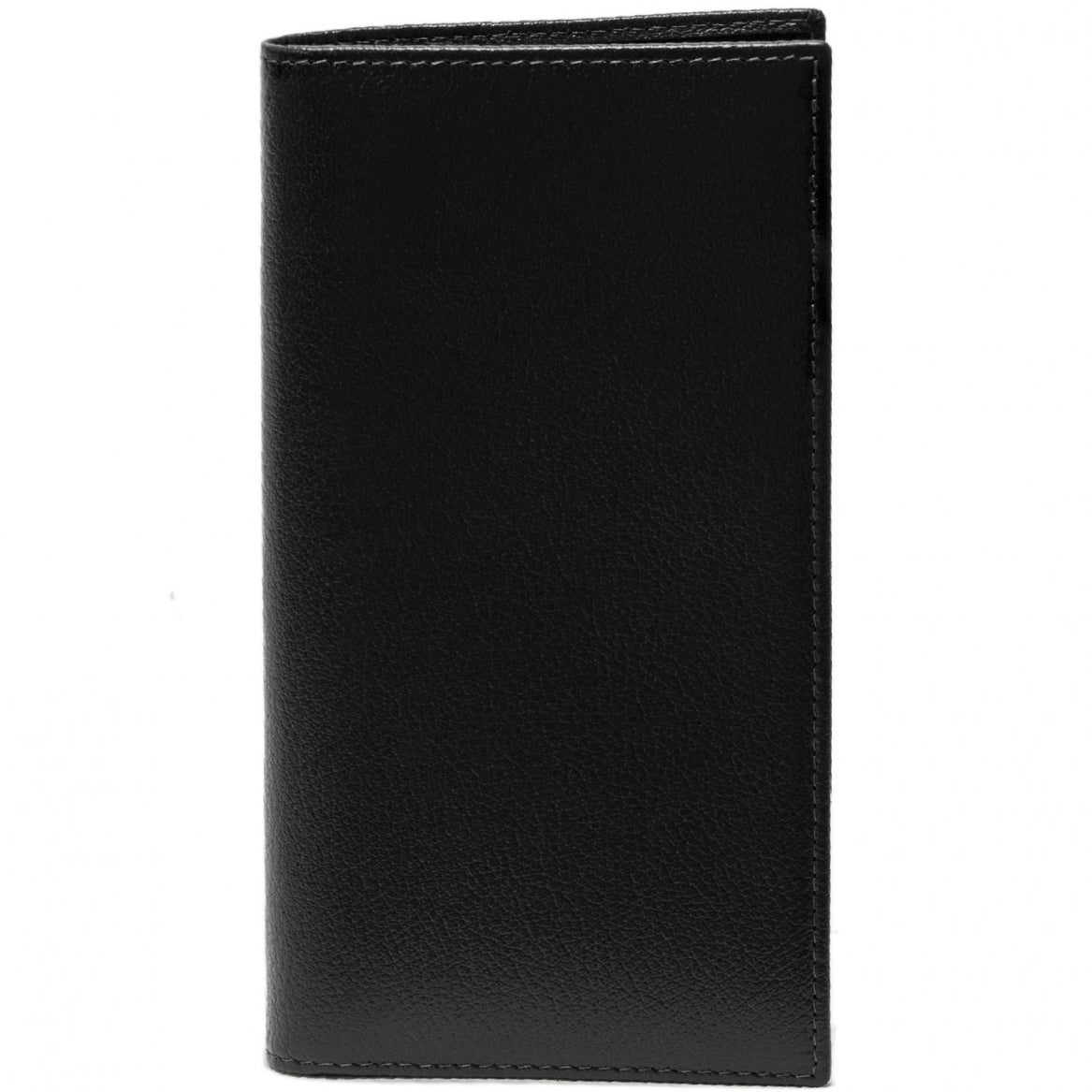 Ettinger Capra Long Wallet with Zippered Pocket, Black