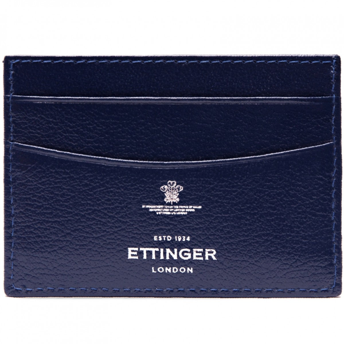 Ettinger Capra Flat Card Case, Marine Blue