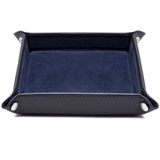 Ettinger Lifestyle Collection Leather Travel Tray, Navy