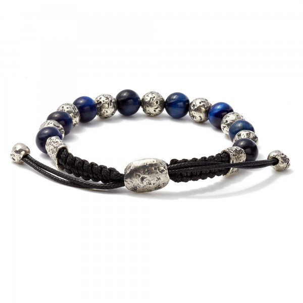 John Varvatos Adjustable Silver Bracelet