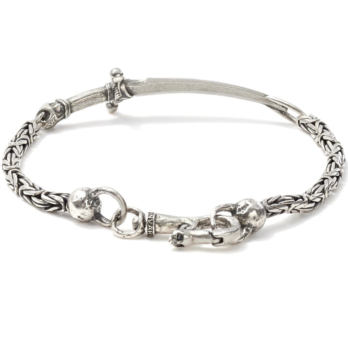 John Varvatos Bracelet Silver Dagger on a Chain