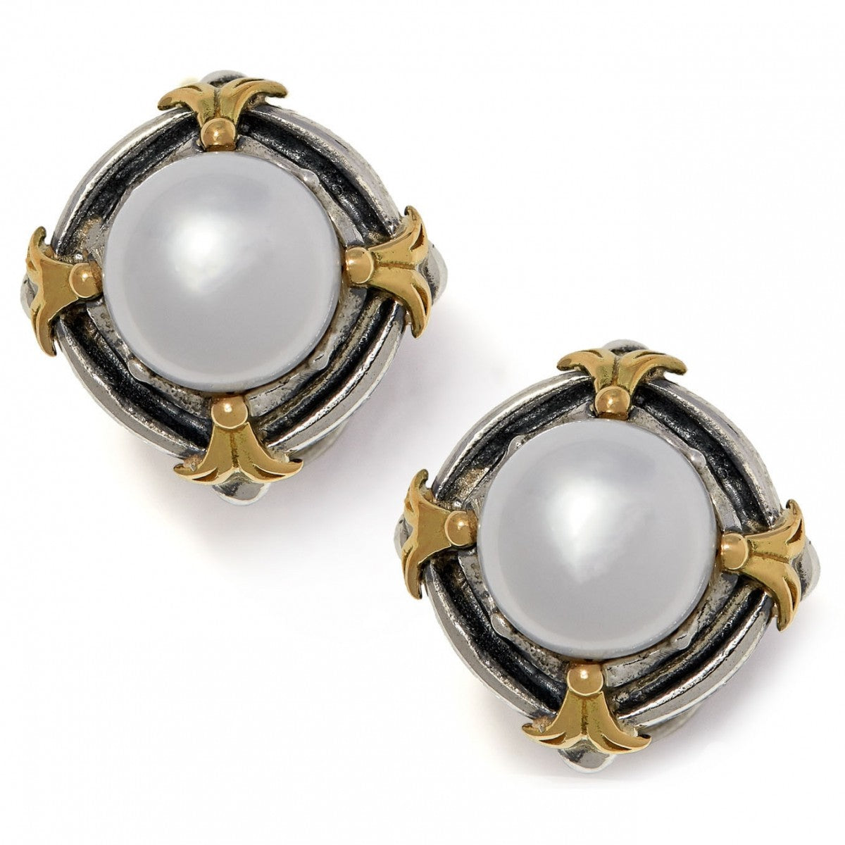 Konstantino Women's Sterling Silver & 18K Gold Pearl Earrings