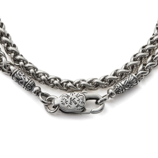 Steeltime Wheat Chain Necklace | Boutique of Leathers