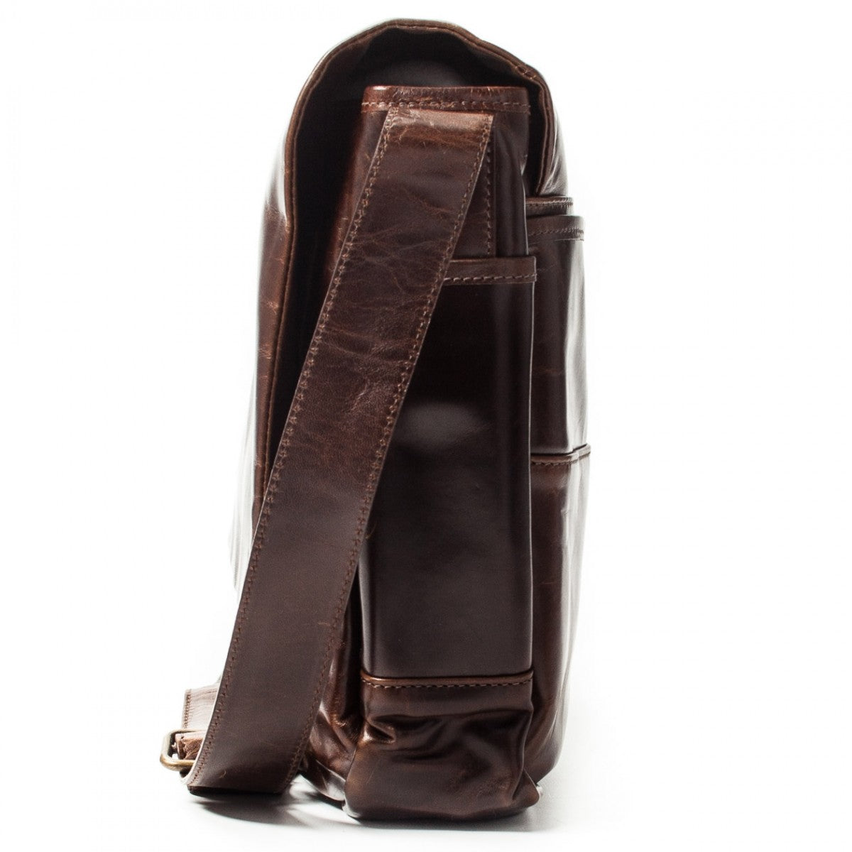 Moore and Giles Sackett Classic Messenger Bag, Brompton Brown