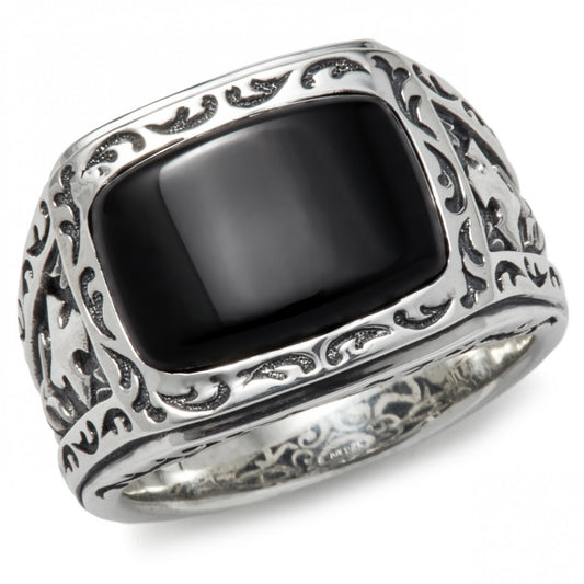 Scott Kay Gilbert Black Onyx Stone Ring