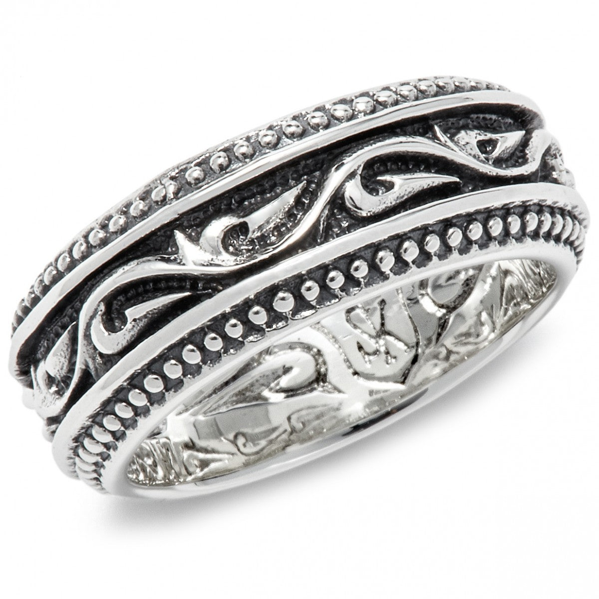 Scott Kay Unkaged Sparta Engraved Silver Knotted Ring