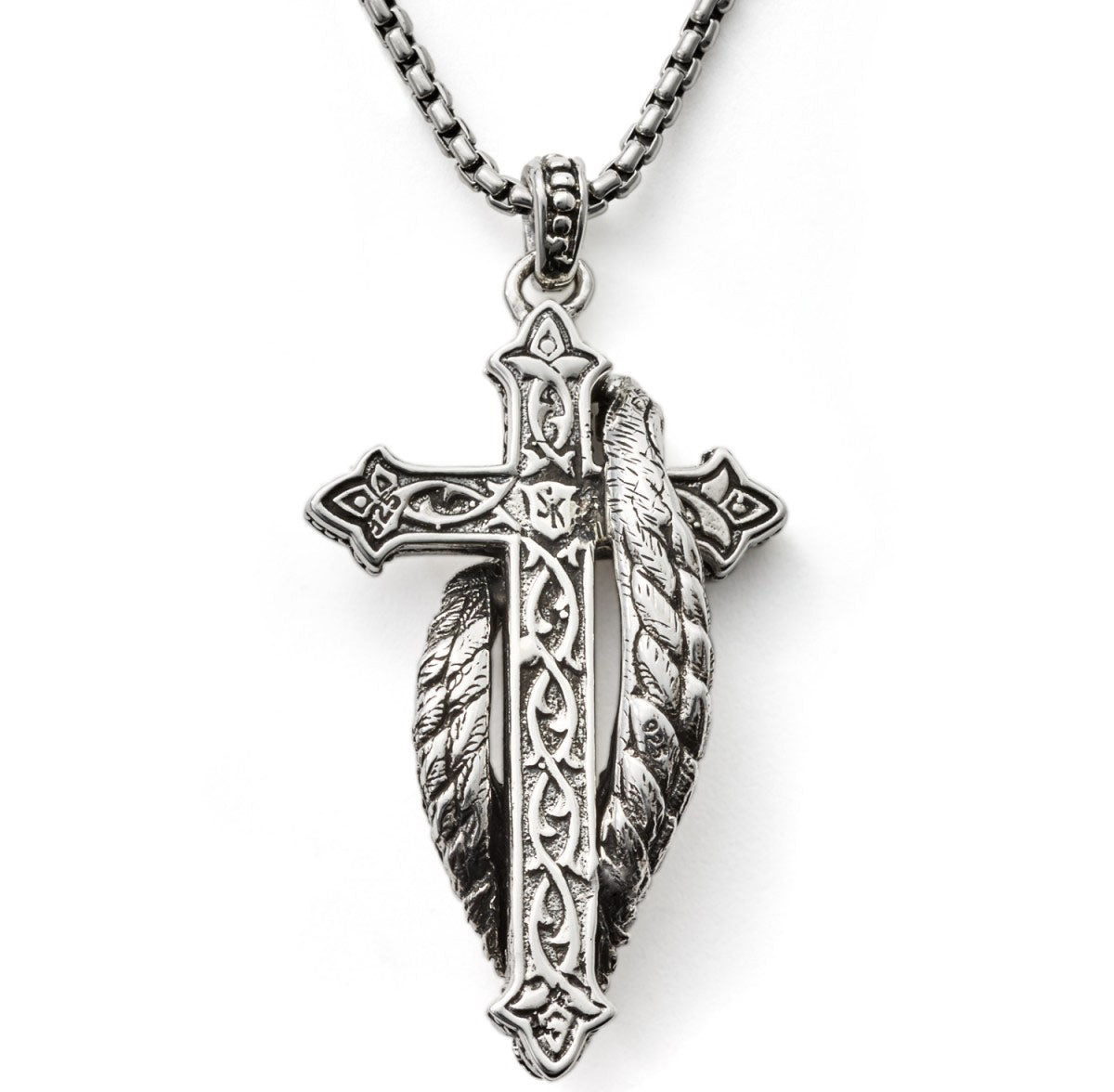 Cross/Heart Necklace 1/20 ct tw Diamonds Sterling Silver | Kay