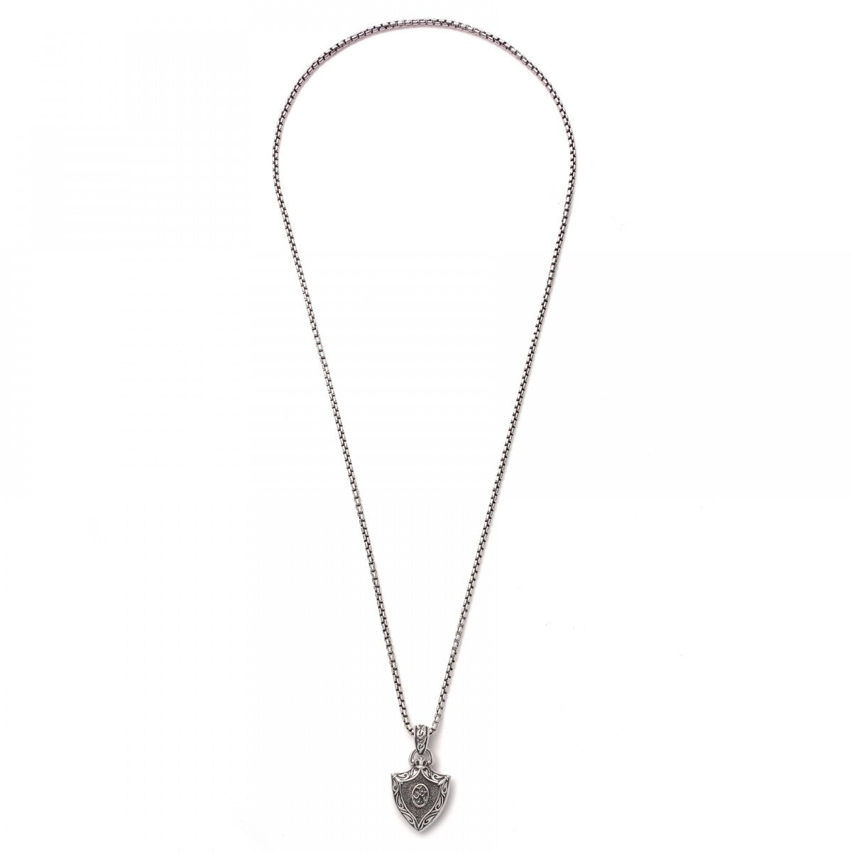 Kay Blue Sapphire & Diamond Cross Necklace 1/20 ct tw 10K White Gold 18