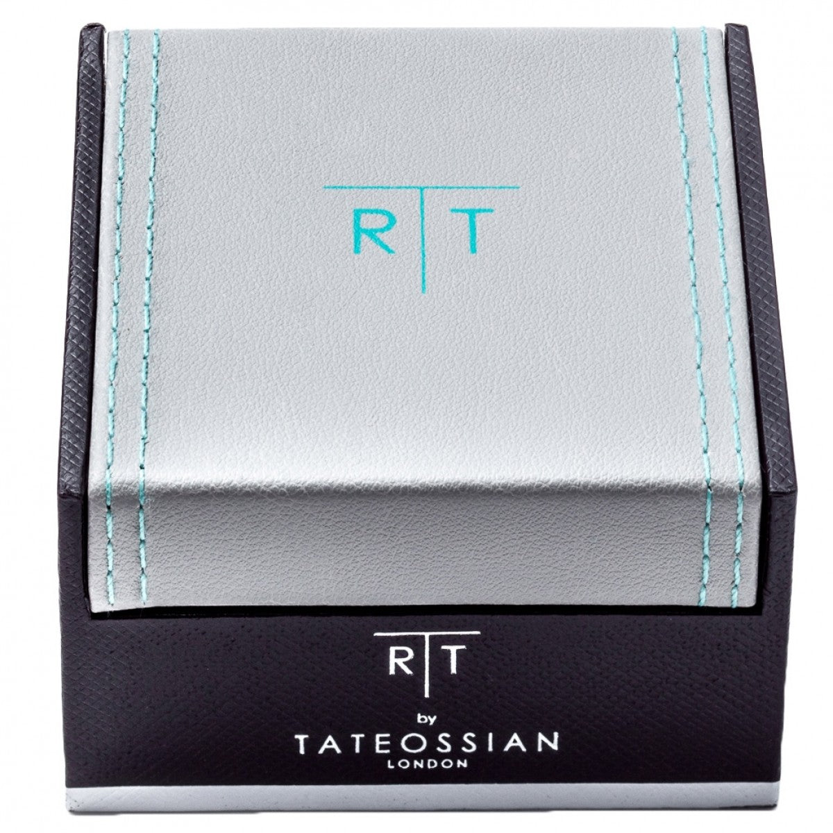 Tateossian Signature Sterling Silver Tie Clip, Open Center, Diamond Pattern, 50mm