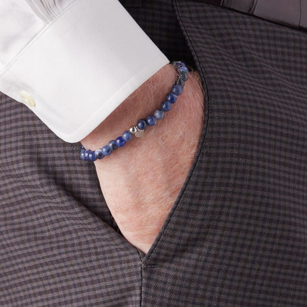 Tateossian OCEANA Men's Glass Bead Bracelet