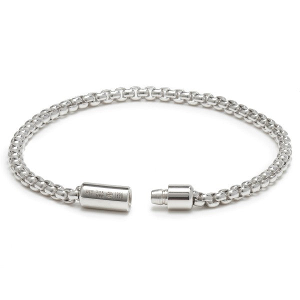 Tateossian Sterling Silver Chain Bracelet Men's Classic Collection