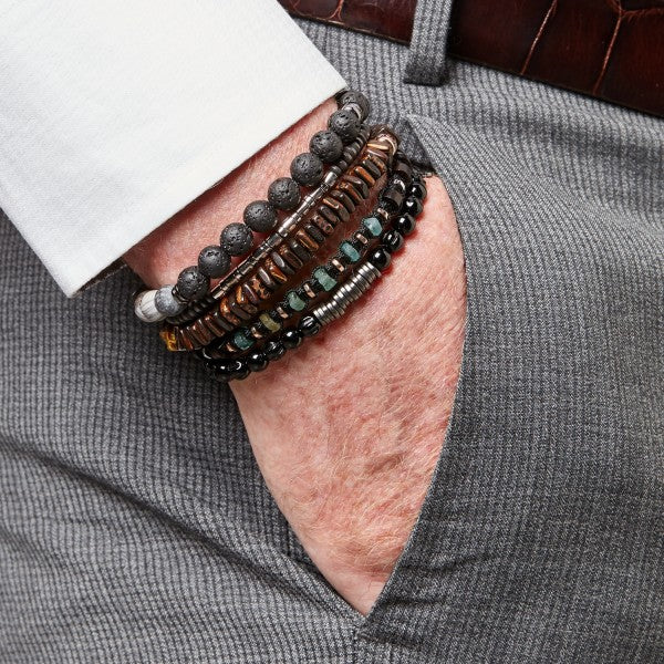 Mens beaded clearance jewelry